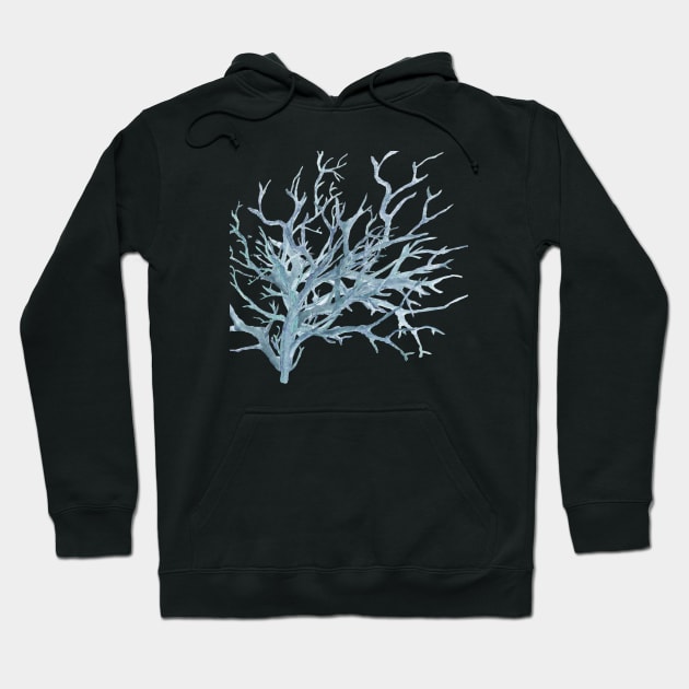 Coral reef in dark blue Hoodie by LatiendadeAryam